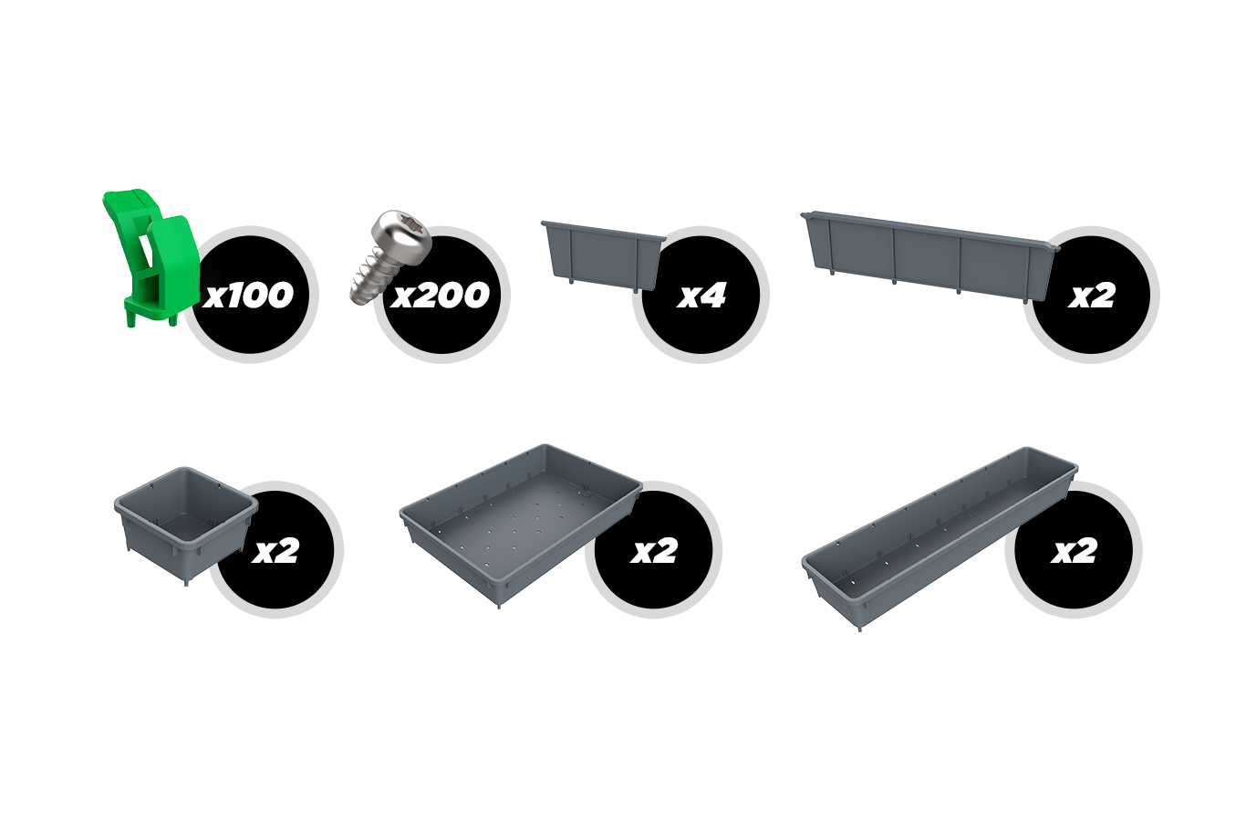 Toolgrid® TGH-02PM/PS Medium Wrench Holder Bundles - Metric/SAE