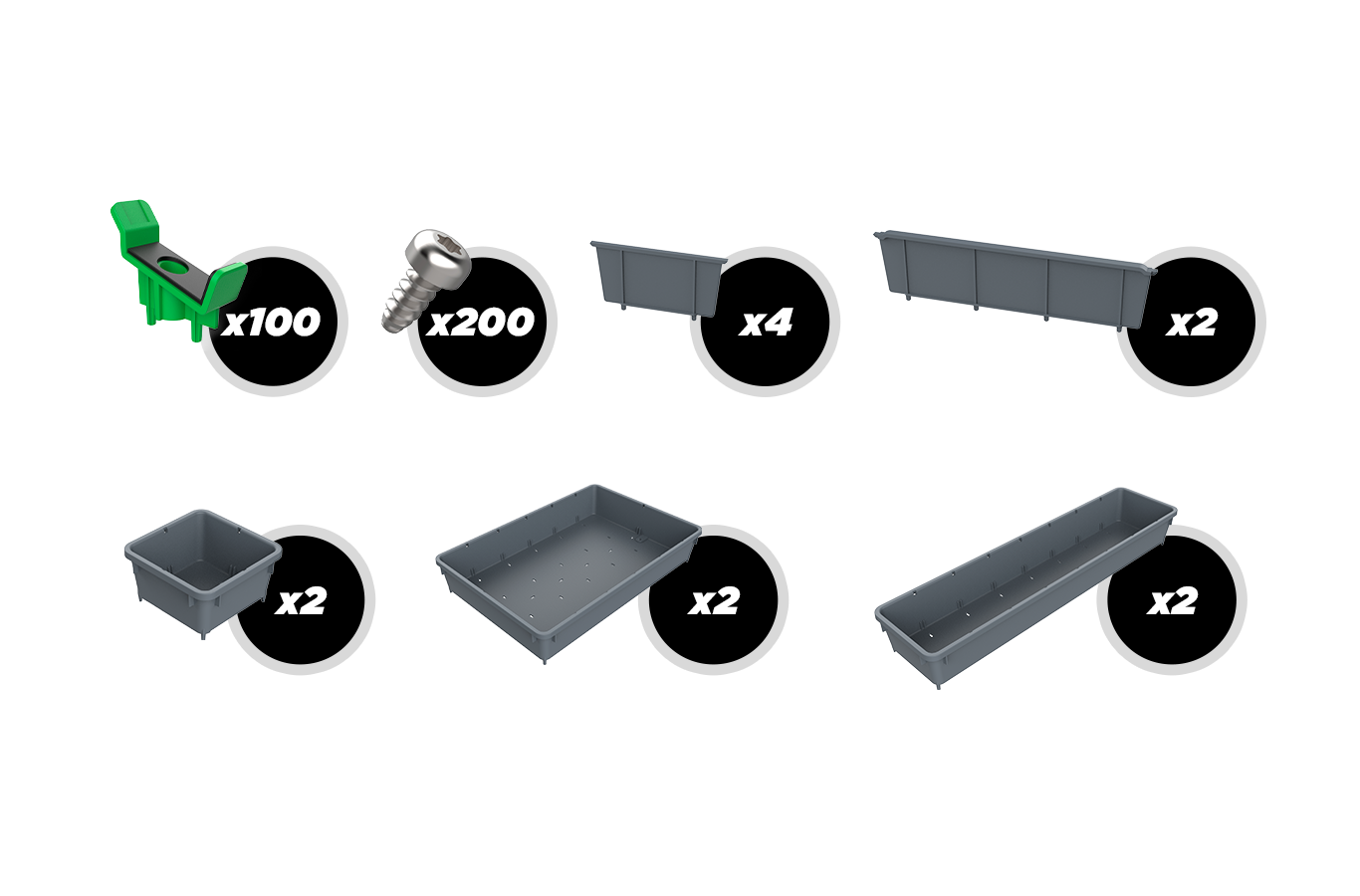 Toolgrid® TGH-03PM/PS Large Wrench Holder Bundles - Metric/SAE