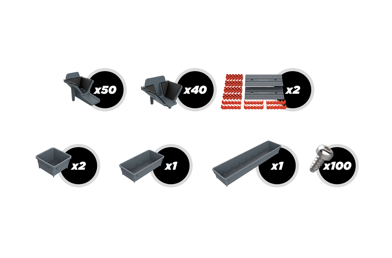 Toolgrid® Screwdriver - Nuts & Bolts Holder Bundle