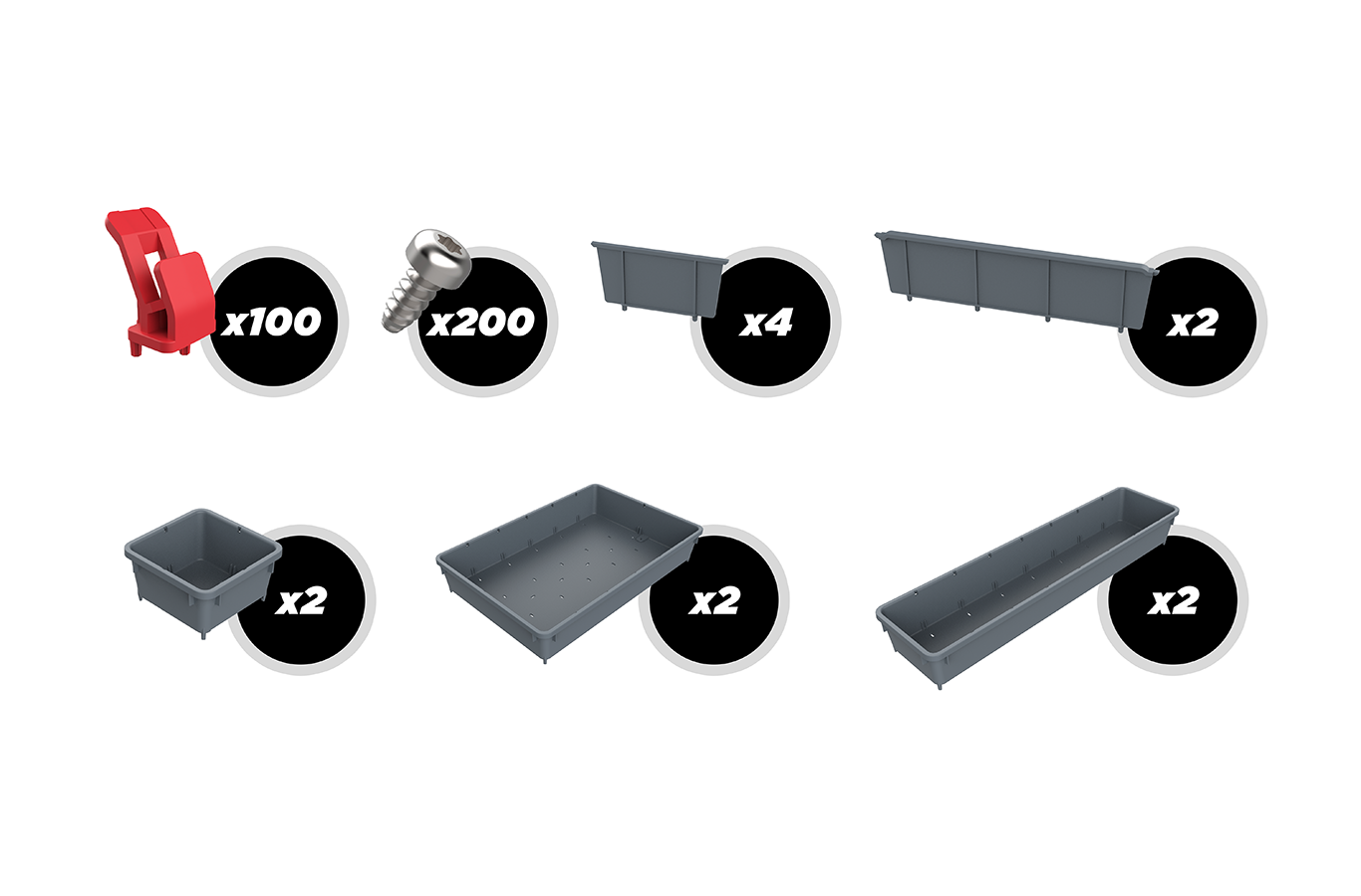 Toolgrid® TGH-01PM/PS Small Wrench Holder Bundles - Metric/SAE