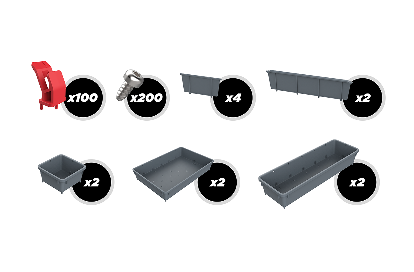 Toolgrid® TGH-02PM/PS Medium Wrench Holder Bundles - Metric/SAE