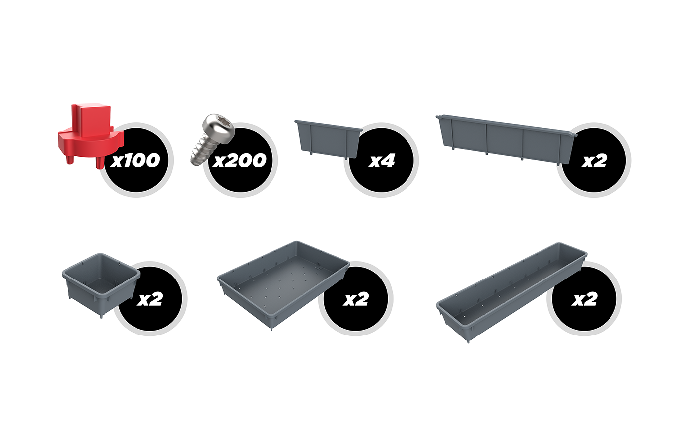 Toolgrid® TGH-06PM/PS 1/2" Drive Socket Holder Bundles - Metric/SAE